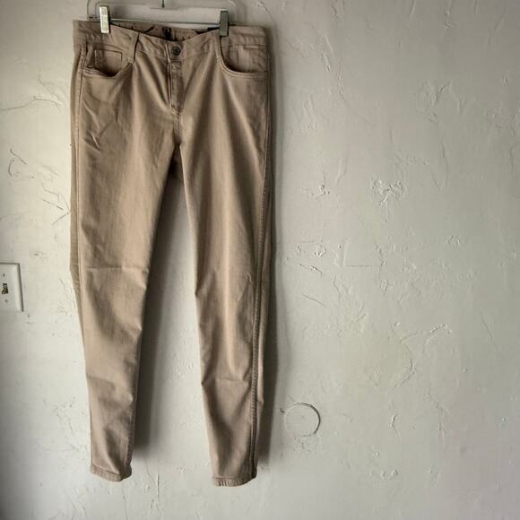 Bleulab Reversible Skinny Jeans Floral Beige‎ Black Print Size 28 Y2K Statement - Picture 6 of 9